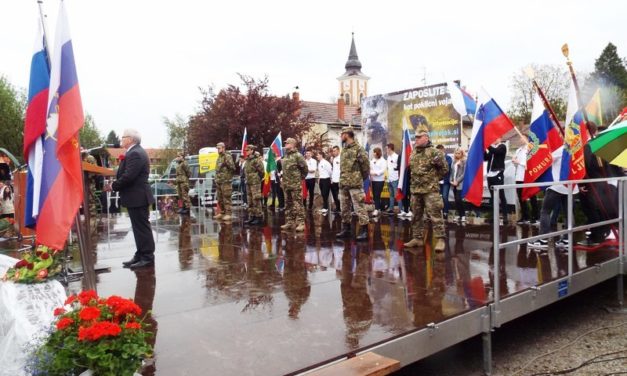 Szlovéniában  a  Marcali  Bajtársi  Egyesület  delegációja.