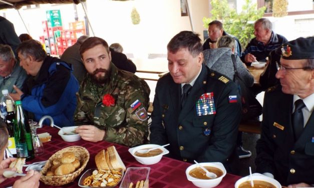 Szlovéniában  a  Marcali  Bajtársi  Egyesület  delegációja.