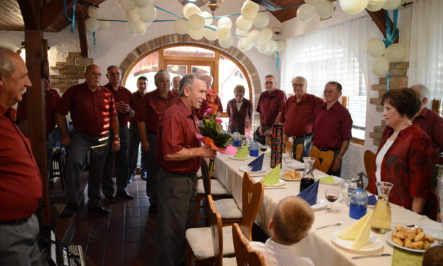 Domonkos  Árpád köszöntése 60.  születésnapján