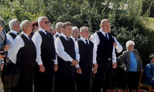 Pákozdon,  a  Nemzeti  Emlékhelyen a  Dalárda