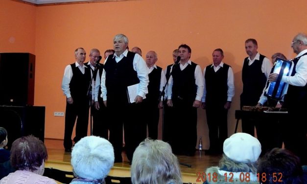 Mezőcsokonyán  az  Idősek  Karácsonyán lépett  fel  a  Dalárda